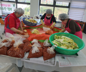신가동자원봉사캠프 활동(김치지원)