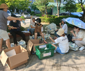 광산구 취향공동체 마을봉사단 활동[신창3차호반베르디움, 첨단대우아파트]