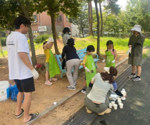 행복한수완교육연합회 벤치 환경정화 활동